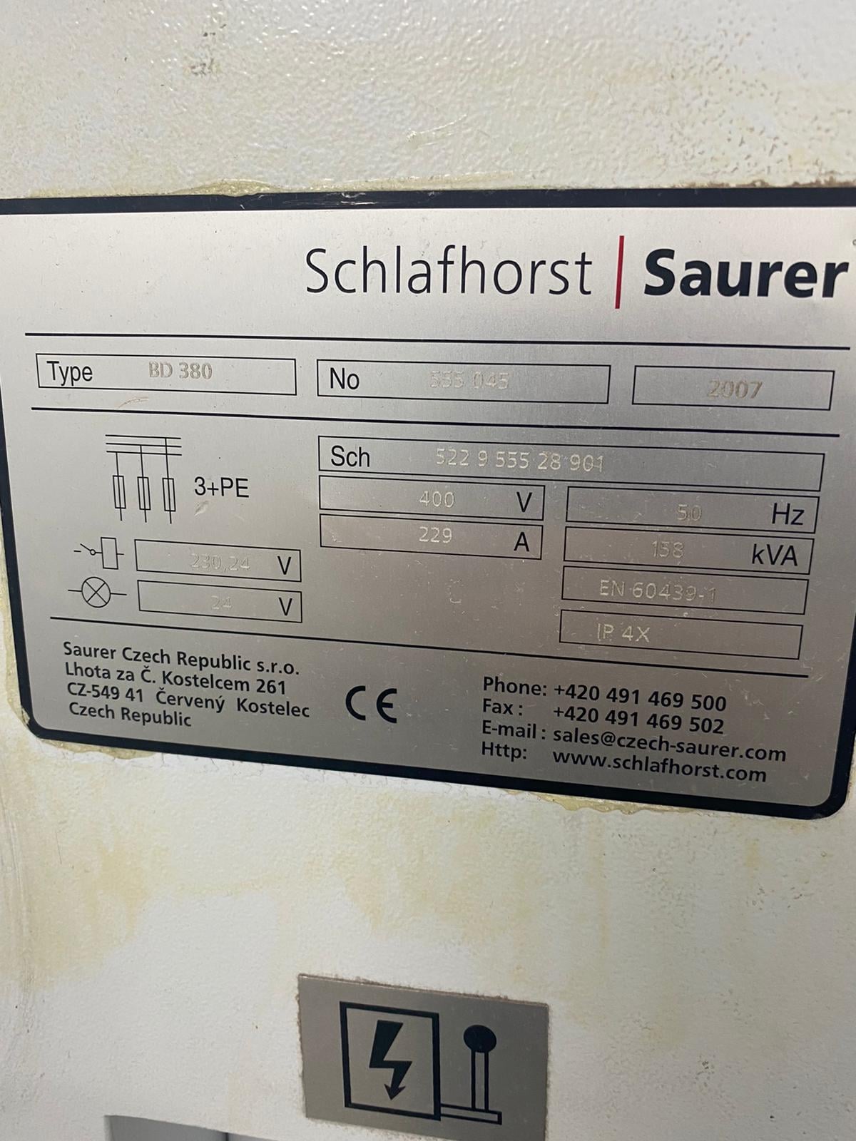 SCHLAFHORST BD380 OPEN END MACHİNE